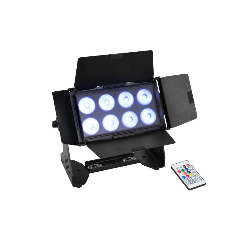 Eurolite AKKU Multiflood IP 8x10W RGBW Wash CRMX - Panel oświetleniowy LED Eurolite AKKU Multiflood IP 8x10W RGBW Wash CRMX - Panel oświetleniowy LED