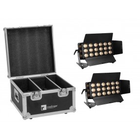 Eurolite 2x LED CLS-18 QCL RGB/WW 18x7W - Zestaw oświetleniowy