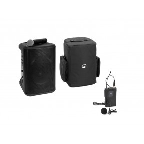 Omnitronic PORTY-8A - System PA z nadajnik Bodypack i mikrofonem Lavalier