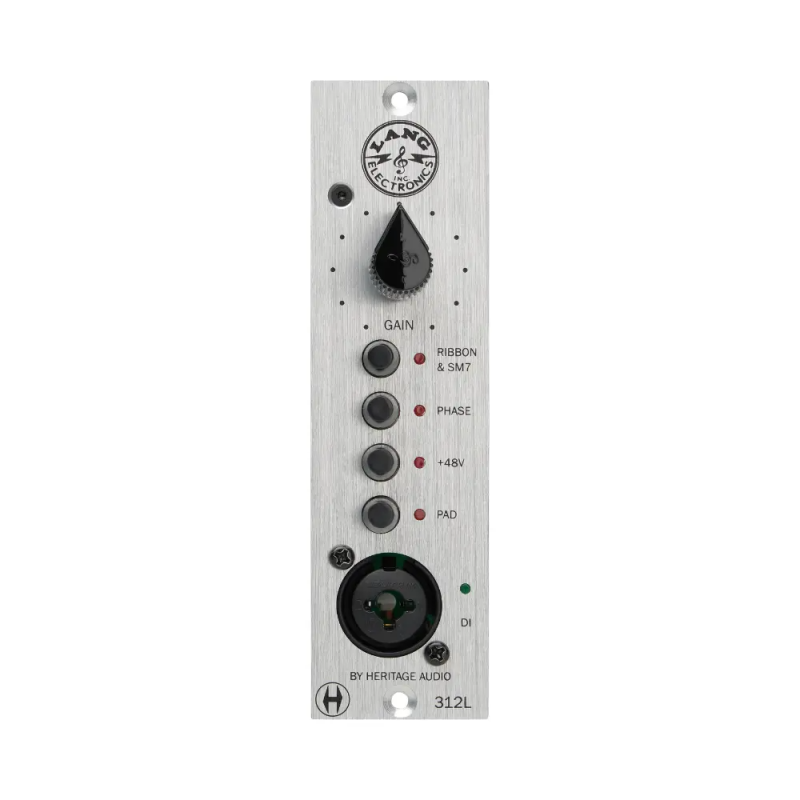 Heritage Audio LANG 312L - Przedwzmacniacz do perkusji i gitar - 1 - Preampy - Przedwzmacniacz w stylu NY do perkusji i gitar w Heritage Audio LANG 312L - Przedwzmacniacz do perkusji i gitar - 1 - Preampy - Przedwzmacniacz w stylu NY do perkusji i gitar w