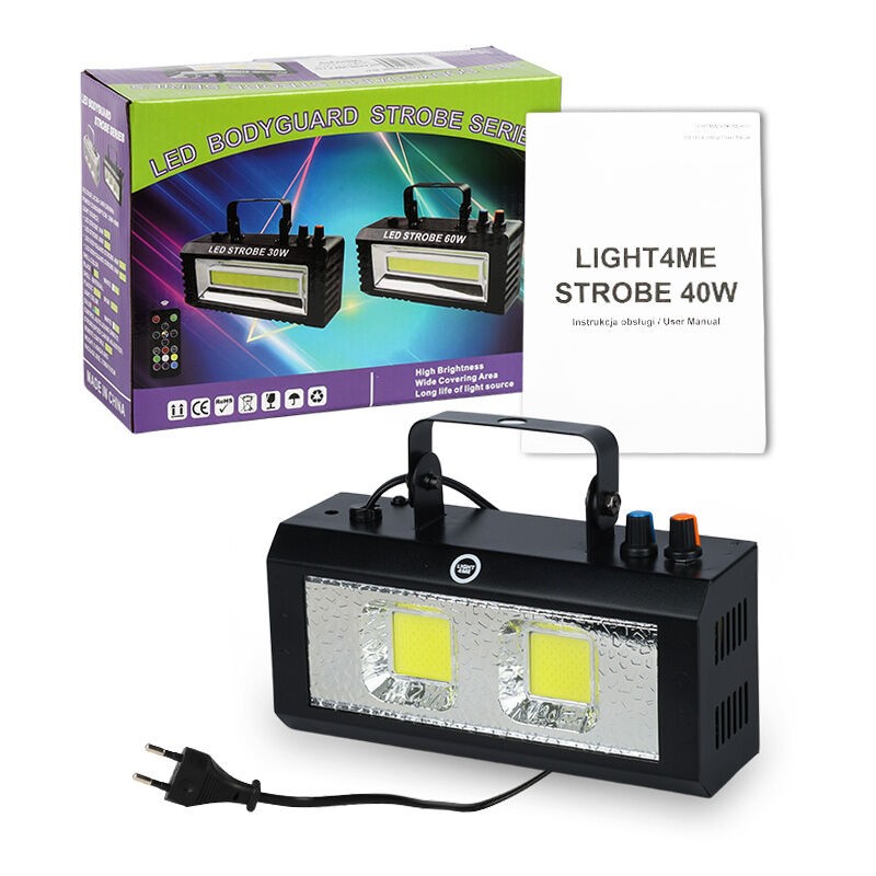 Light4Me STROBE 40W - Stroboskop imprezowy dyskotekowy LED