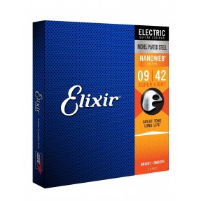 ELIXIR 12002 NanoWeb Electric - Struny do elektryka 9-42 - 1 - Struny gitarowe - 
