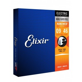 ELIXIR 12027 NanoWeb Electric - Struny do elektryka 9-46 - 1 - Struny gitarowe -