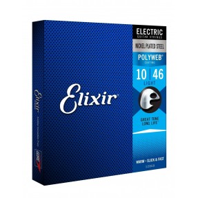 Elixir 12050 PolyWeb 10-46 Custom Light - struny do elektryka - 1 - Struny gitarowe -