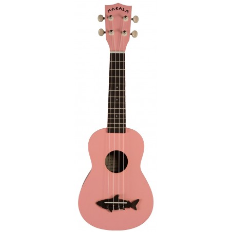 Makala Shark MK-SS-PNK - Pink Soprano Shark Ukulele, with Tote Bag - 1 - Ukulele - Ukulele sopranowe, Menzura: 348mm, Top: agath