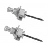 Warwick S-Style Security Lock System Set Chrome - 2 - Pasy, paski - Straplocki do paska gitarowego, 2 sztuki zestaw Schaller Sec Warwick S-Style Security Lock System Set Chrome - 2 - Pasy, paski - Straplocki do paska gitarowego, 2 sztuki zestaw Schaller Sec