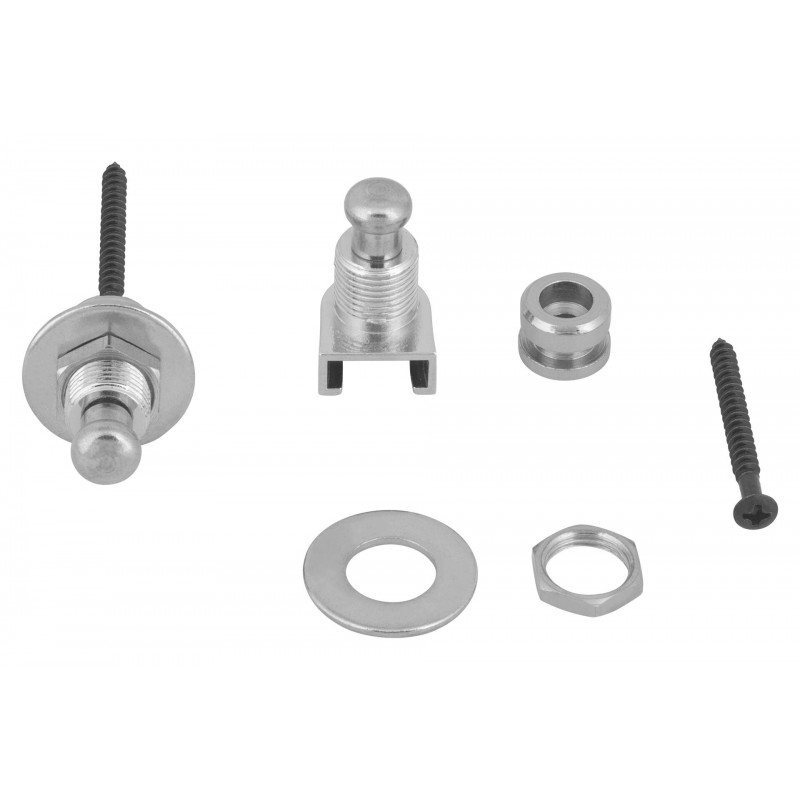 Warwick S-Style Security Lock System Set Chrome - 4 - Pasy, paski - Straplocki do paska gitarowego, 2 sztuki zestaw Schaller Sec Warwick S-Style Security Lock System Set Chrome - 4 - Pasy, paski - Straplocki do paska gitarowego, 2 sztuki zestaw Schaller Sec
