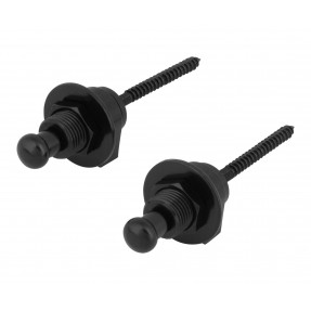 Warwick S-Style Security Lock System Set Black Straplock - 1 - Pasy, paski - Straplocki do paska gitarowego, 2 sztuki, zestaw Sc