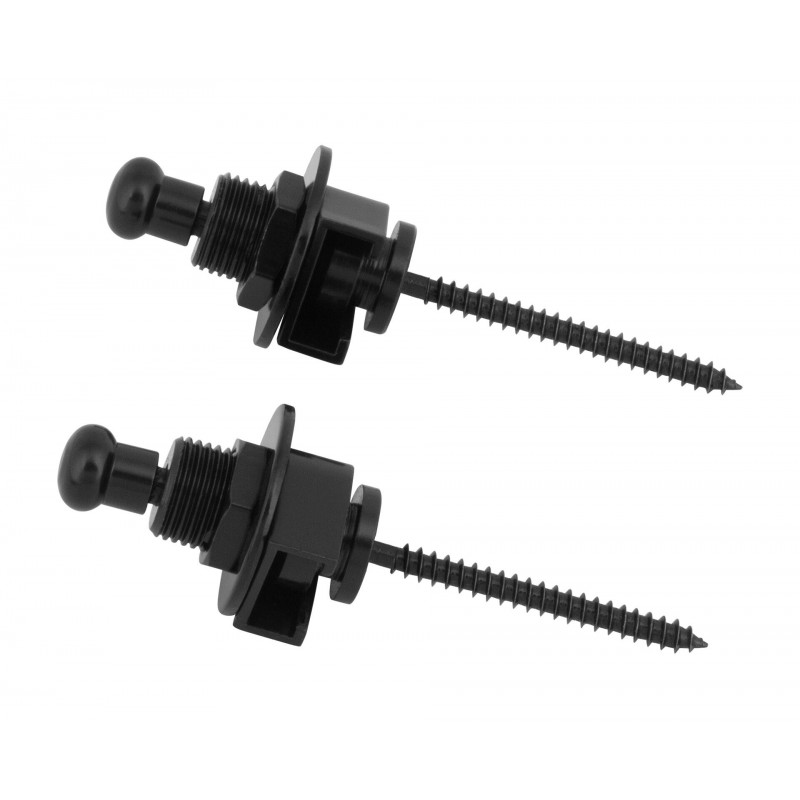 Warwick S-Style Security Lock System Set Black Straplock - 2 - Pasy, paski - Straplocki do paska gitarowego, 2 sztuki, zestaw Sc Warwick S-Style Security Lock System Set Black Straplock - 2 - Pasy, paski - Straplocki do paska gitarowego, 2 sztuki, zestaw Sc