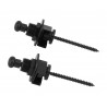 Warwick S-Style Security Lock System Set Black Straplock - 2 - Pasy, paski - Straplocki do paska gitarowego, 2 sztuki, zestaw Sc Warwick S-Style Security Lock System Set Black Straplock - 2 - Pasy, paski - Straplocki do paska gitarowego, 2 sztuki, zestaw Sc