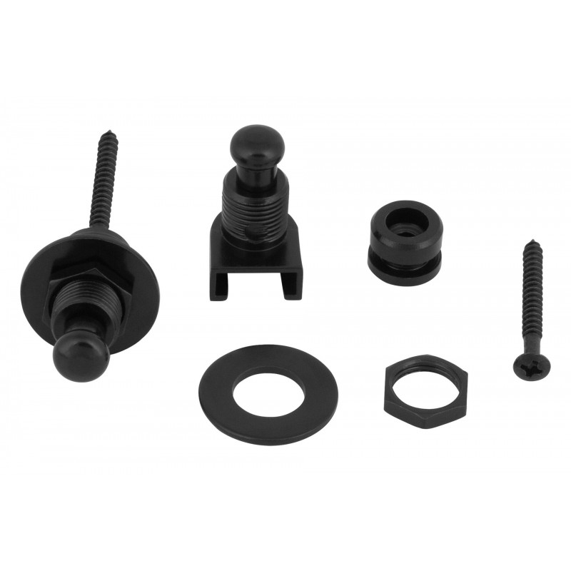 Warwick S-Style Security Lock System Set Black Straplock - 4 - Pasy, paski - Straplocki do paska gitarowego, 2 sztuki, zestaw Sc Warwick S-Style Security Lock System Set Black Straplock - 4 - Pasy, paski - Straplocki do paska gitarowego, 2 sztuki, zestaw Sc
