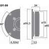 Monacor DT-99 Głośnik kopułkowy wysokotonowy, 40W RMS Monacor DT-99 Głośnik kopułkowy wysokotonowy, 40W RMS