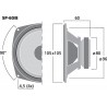 Monacor SP-60/4 Głośnik nisko-średniotonowy, 30W RMS