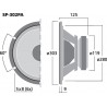Monacor SP-302PA Głośnik niskotonowy, 100W RMS