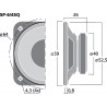 Monacor SP-6/4SQ Głośnik uniwersalny, 3W RMS Monacor SP-6/4SQ Głośnik uniwersalny, 3W RMS