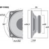 Monacor SP-7/4SQ Głośnik uniwersalny, 4W RMS