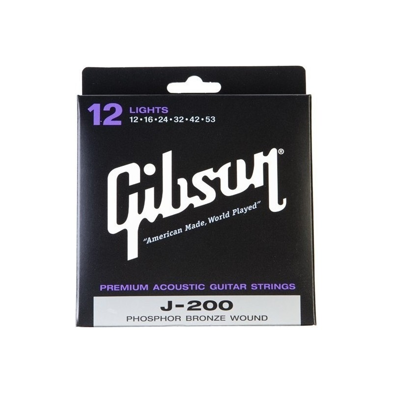 Gibson SAG-J200L - struny do gitary akustycznej 12-52