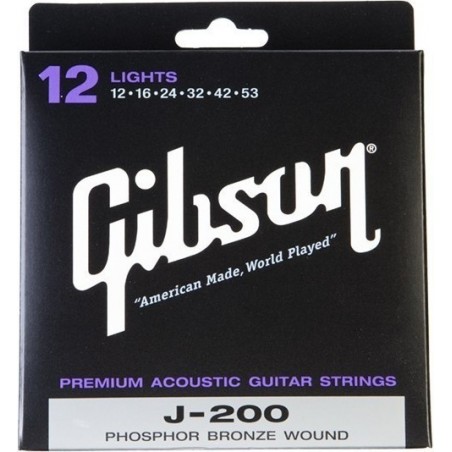 Gibson SAG-J200L - struny do gitary akustycznej 12-52
