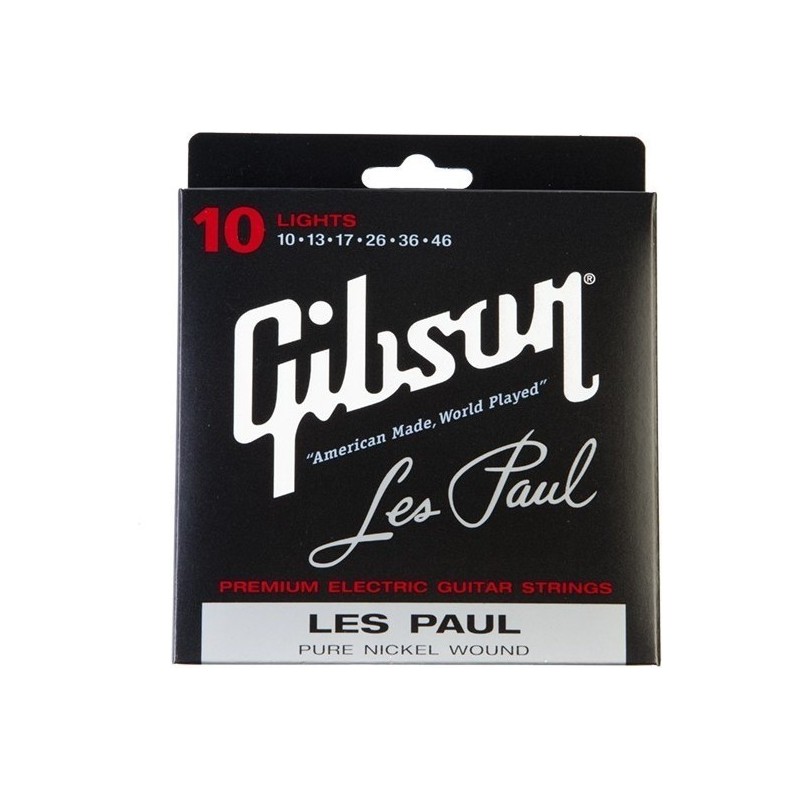 Gibson SEG-LP10 - struny do gitary elektrycznej 010-46