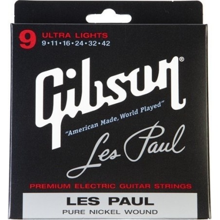 Gibson SEG-LP9 - struny do gitary elektrycznej 09-42