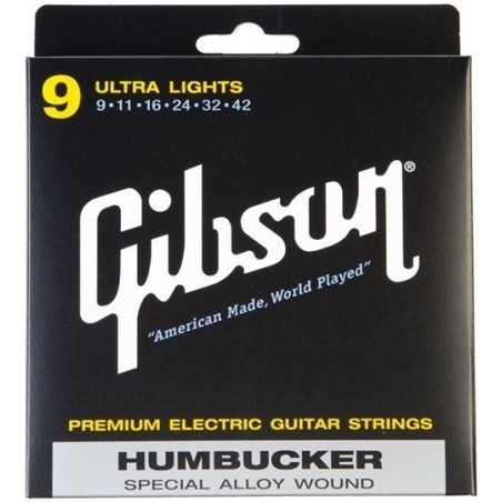 Gibson SEG-SA9 - struny do gitary elektrycznej 009-042