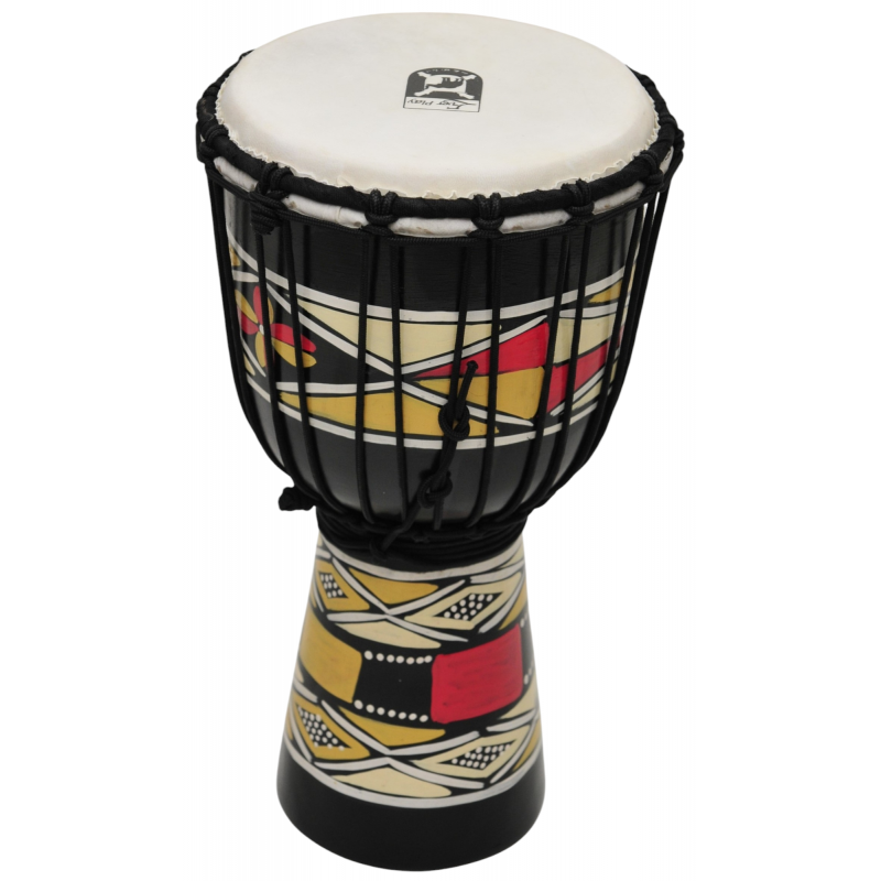 Ever Play DJ40ZP-M5 - Djembe 40 cm - 1 - Djembe - Djembe 40 cm (DJ40ZP-M5). Korpus wykonany z jednego kawałka drewna mahoniowego Ever Play DJ40ZP-M5 - Djembe 40 cm - 1 - Djembe - Djembe 40 cm (DJ40ZP-M5). Korpus wykonany z jednego kawałka drewna mahoniowego