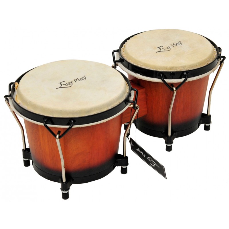 Ever play ZHB-SB - Bongosy Sunburst 6" - 7" - 1 - Bongosy - EVER PLAY ZHB-SB. Bongosy 6x7 sunburst. Kolor: podpalany. Korpus: dr