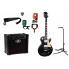 Gitara elektryczna Arrow LP 22 Active Night Black Mat Rosewood + wzmacniacz 12W + tuner + statyw w zestawie Gitara elektryczna Arrow LP 22 Active Night Black Mat Rosewood + wzmacniacz 12W + tuner + statyw w zestawie