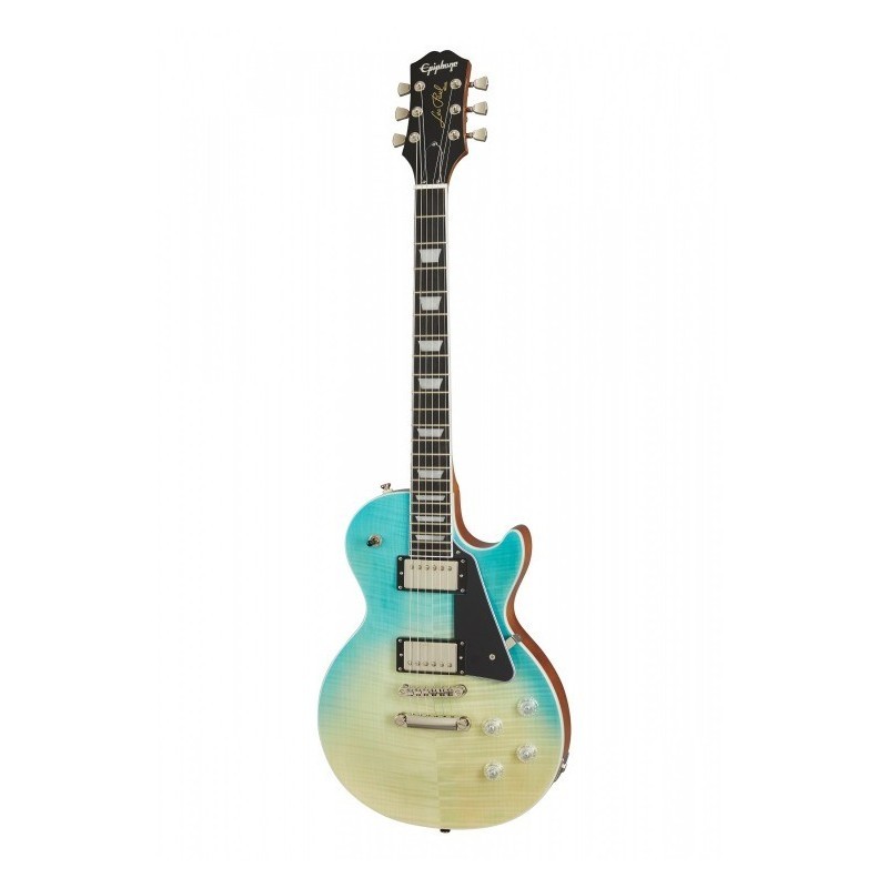 Gitara elektryczna Epiphone Les Paul Modern Figured + wzmacniacz 12W + tuner + statyw w zestawie Gitara elektryczna Epiphone Les Paul Modern Figured + wzmacniacz 12W + tuner + statyw w zestawie