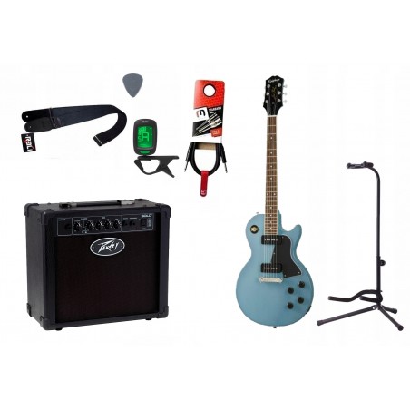 Gitara elektryczna Epiphone Les Paul Special + wzmacniacz 12W + tuner + statyw w zestawie