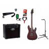 Gitara elektryczna Schecter Omen-6 + wzmacniacz 12W + tuner + statyw w zestawie