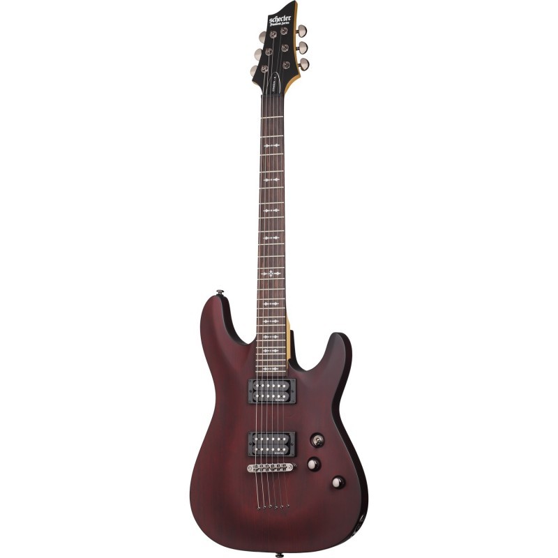 Gitara elektryczna Schecter Omen-6 + wzmacniacz 12W + tuner + statyw w zestawie