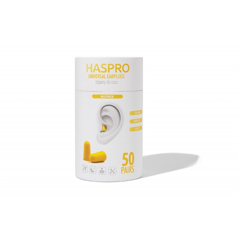 Haspro Tube50 - Stopery do uszu - żółte