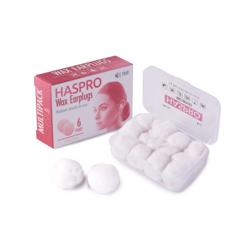 Haspro Wax - Formowane zatyczki do uszu - woskowe