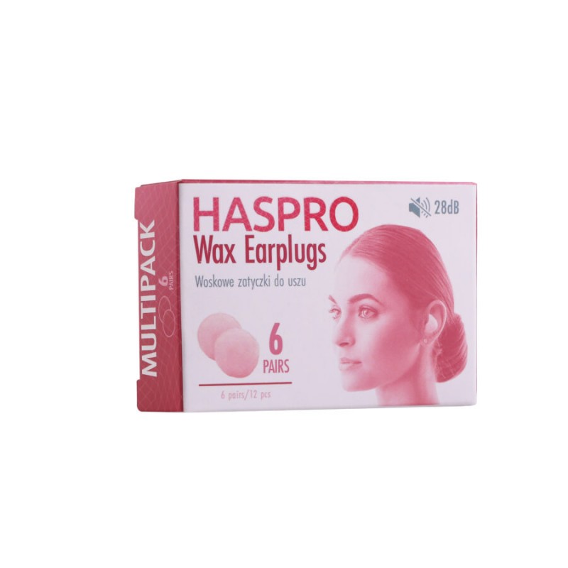 Haspro Wax - Formowane zatyczki do uszu - woskowe