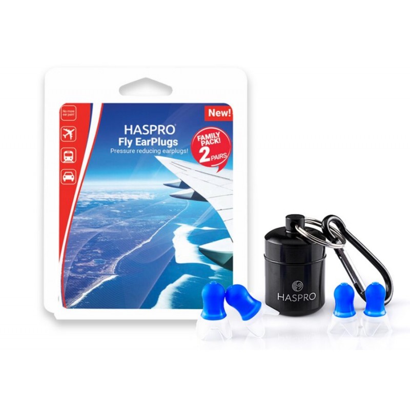 Haspro Fly Family Pack - Zatyczki do uszu do samolotu