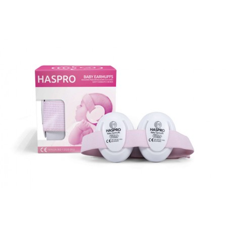 Haspro Baby Earmuffs Girl 0+ - Nauszniki ochronne dla niemowląt i małych dzieci