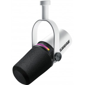Shure MV7+ W mikrofon podcastowy - 1 - Mikrofony studyjne - Shure MV7+W to profesjonalny mikrofon podcastowy wyposażony w łączno