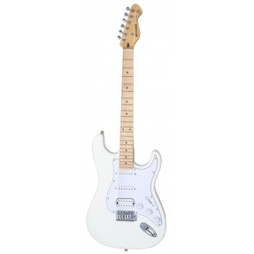 Mooer MSC11 Pro Guitar Polar White - gitara elektryczna - 1 - Gitary elektryczne - Gitara elektryczna Biała. Korpus: Topola; Szy