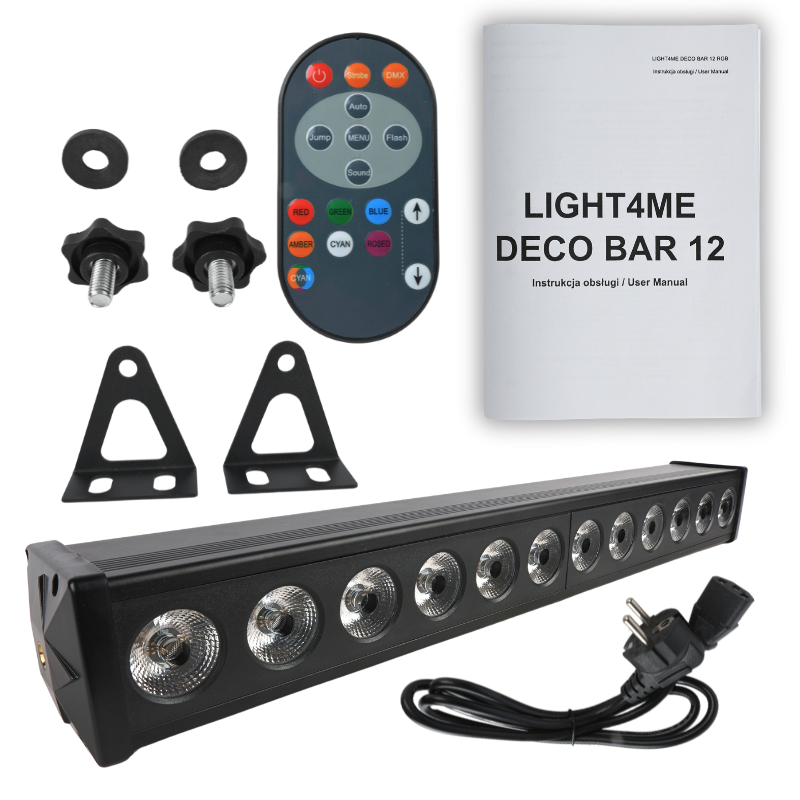 LIGHT4ME DECO BAR 12 RGB listwa oświetleniowa belka LED pilot 12x3W - 1 - Belki LED BAR - Listwa oświetleniowa belka LED oświetl LIGHT4ME DECO BAR 12 RGB listwa oświetleniowa belka LED pilot 12x3W - 1 - Belki LED BAR - Listwa oświetleniowa belka LED oświetl