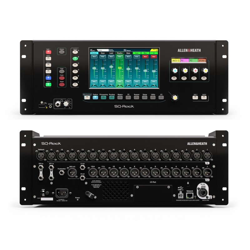 Allen & Heath SQ-Rack - mikser cyfrowy - 2 - Miksery cyfrowe - 48-kanałowy mikser cyfrowy, łączący rdzeń XCVI SQ o częstotliwośc