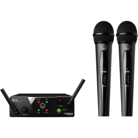 AKG WMS40 Mini2 Vocal Set BD US25B/D - Mikrofonowy zestaw bezprzewodowy 537,9-540,4 MHz