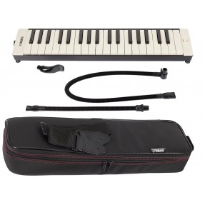 Yamaha Pianica P-37EBK2 Black - melodyka - 1 - Melodyki - Czarna melodyka Yamaha oferuje miękkie i łagodne brzmienie. Prosta kon