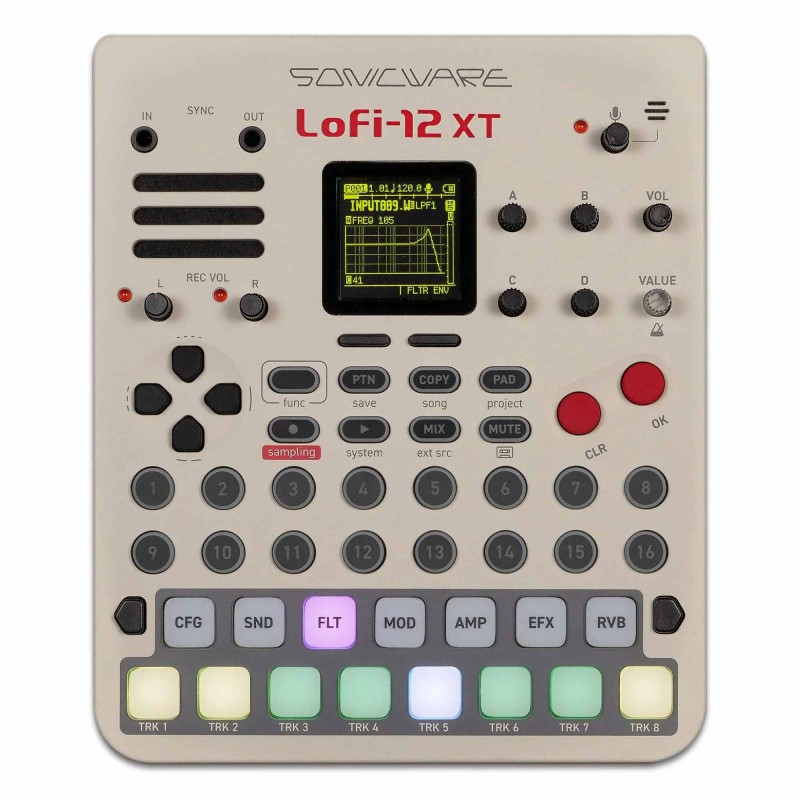 Sonicware Lofi-12 XT (Limited Retro Color) Cyfrowy sampler Lo-Fi - 1 - Samplery, Grooveboxy - Cyfrowy sampler Lo-Fi (limitowany 