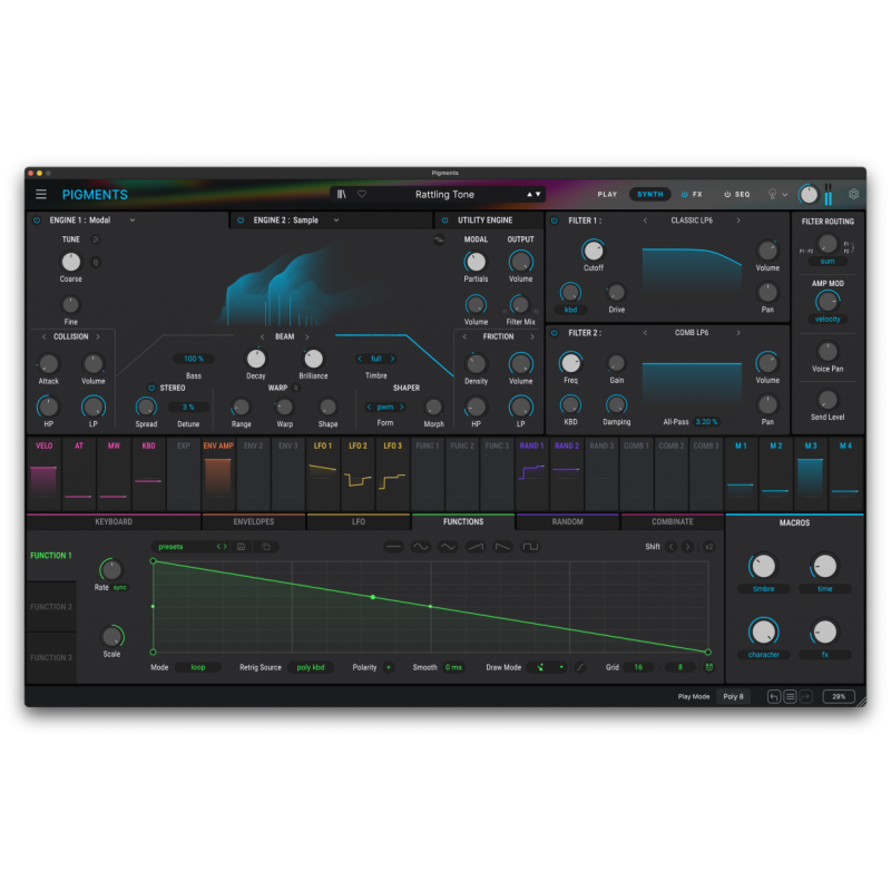 Arturia Pigments 6 - wirtualny syntezator VST - 4 - Instrumenty wirtualne - Pigments to wirtualny syntezator o mocy potrzebnej d