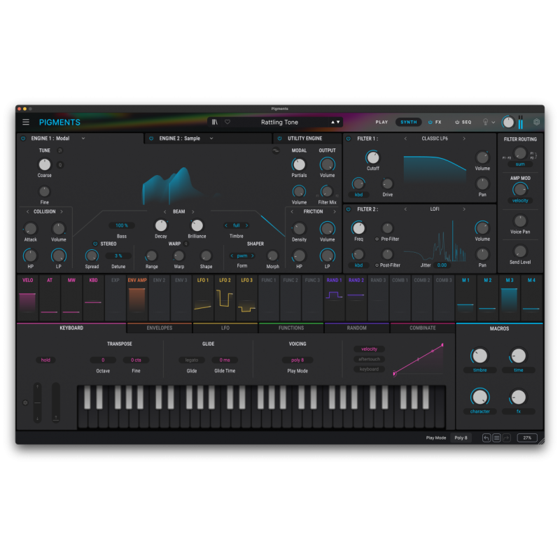 Arturia Pigments 6 - wirtualny syntezator VST - 6 - Instrumenty wirtualne - Pigments to wirtualny syntezator o mocy potrzebnej d