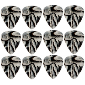 Fender 351 Shape, Zebra, Thin (12) - zestaw 12 kostek gitarowych - 1 - Kostki gitarowe - 351 Shape, Zebra, Thin (12)