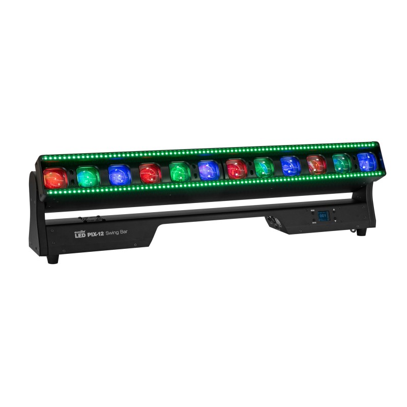 EUROLITE LED PIX-12 Swing QCL Zoom Bar Obrotowa Belka LED - 1 - Belki LED BAR - Zmotoryzowana obrotowa belka LED efektów świetln