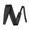 Fender Premium Leather Strap 3.5" BLK - Skórzany pasek gitarowy