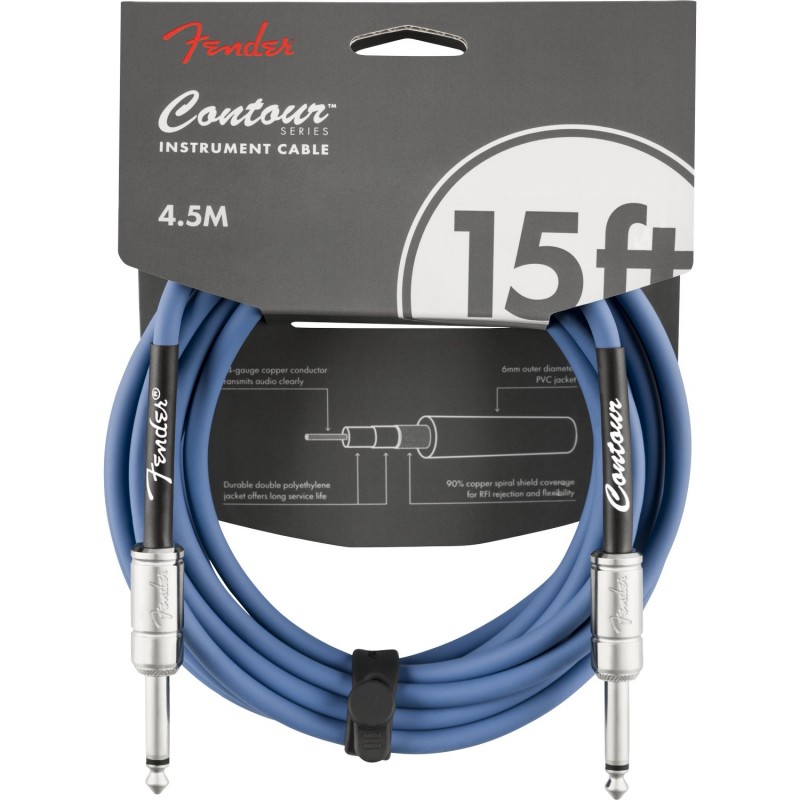 Fender Contour 15' Series Instrument Cables LPB - Kabel instrumentalny Fender Contour 15' Series Instrument Cables LPB - Kabel instrumentalny
